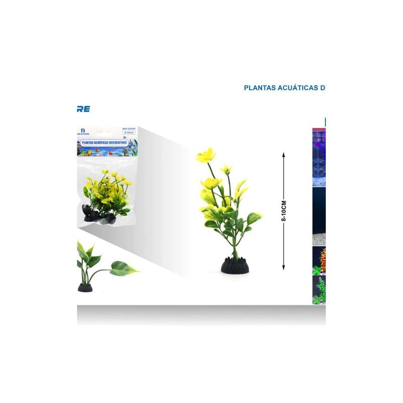 GENERICO - PLANTA ACUATICA DECORATIVA 5 PCS 8-10 CM