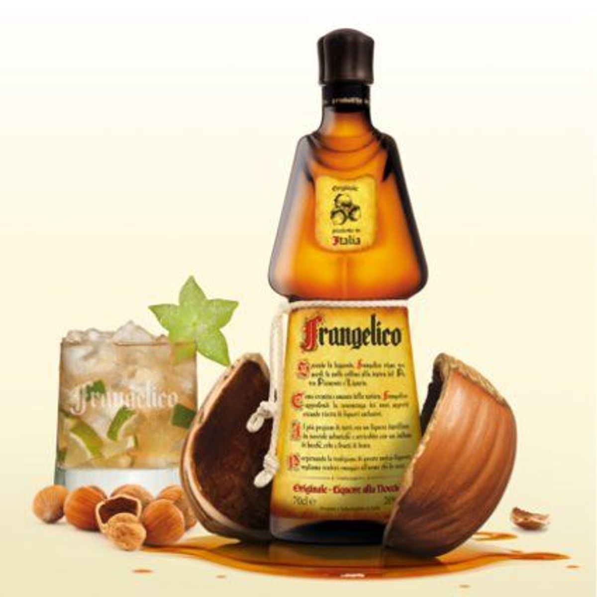 BACARDI - Frangelico Licor Italiano Premium de Avellanas 700cc