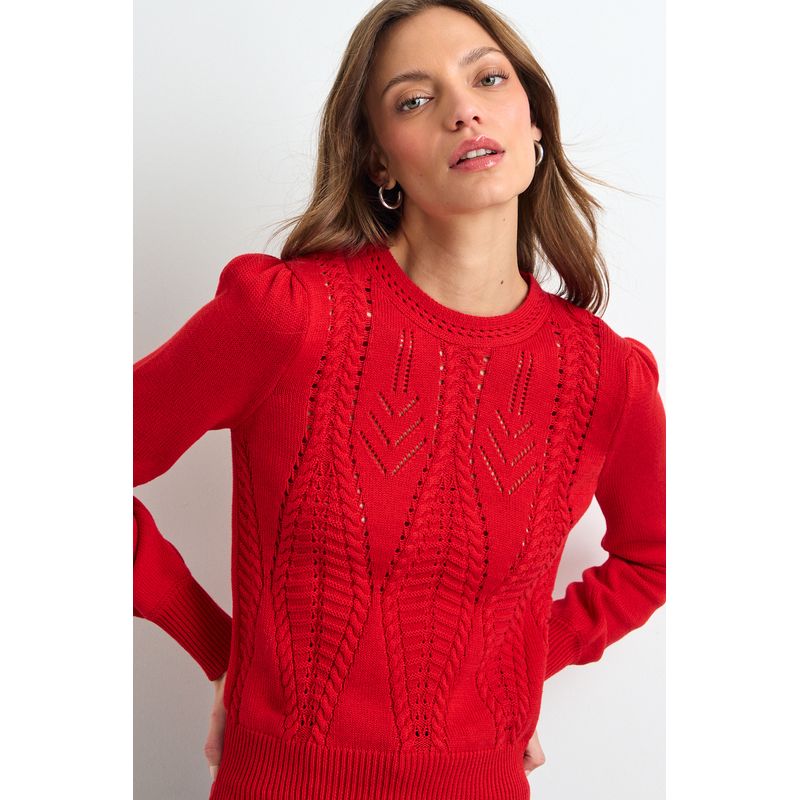 IO - Sweater Mujer Rojo Io