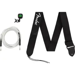 FENDER - Pack Accesorios Esenciales Correa + Cable + Afinador
