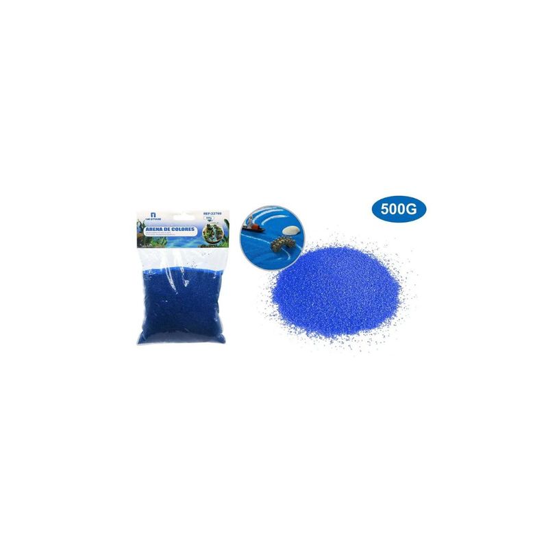 GENERICO - ﻿ARENA DE COLOR AZUL DECORACIÓN 500G