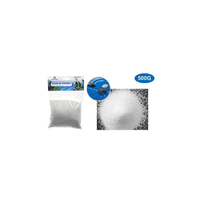 GENERICO - ARENA DE COLOR BLANCO DECORACIÓN 500G