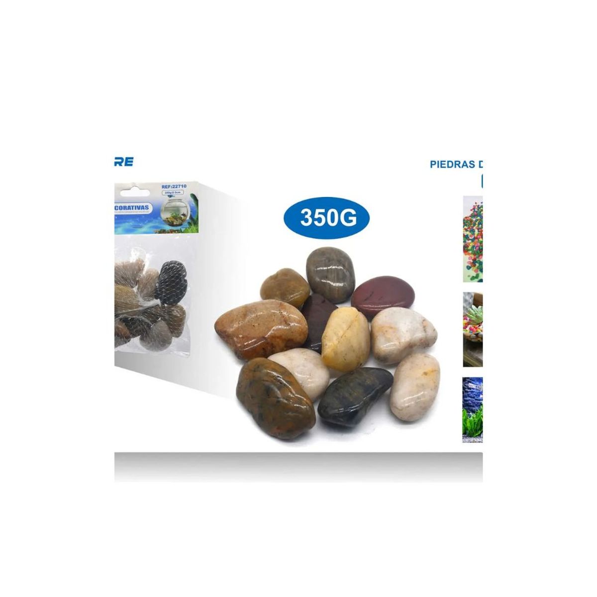GENERICO - PIEDRAS DECORATIVAS 350G PIEDRAS DECORATIVAS 350G