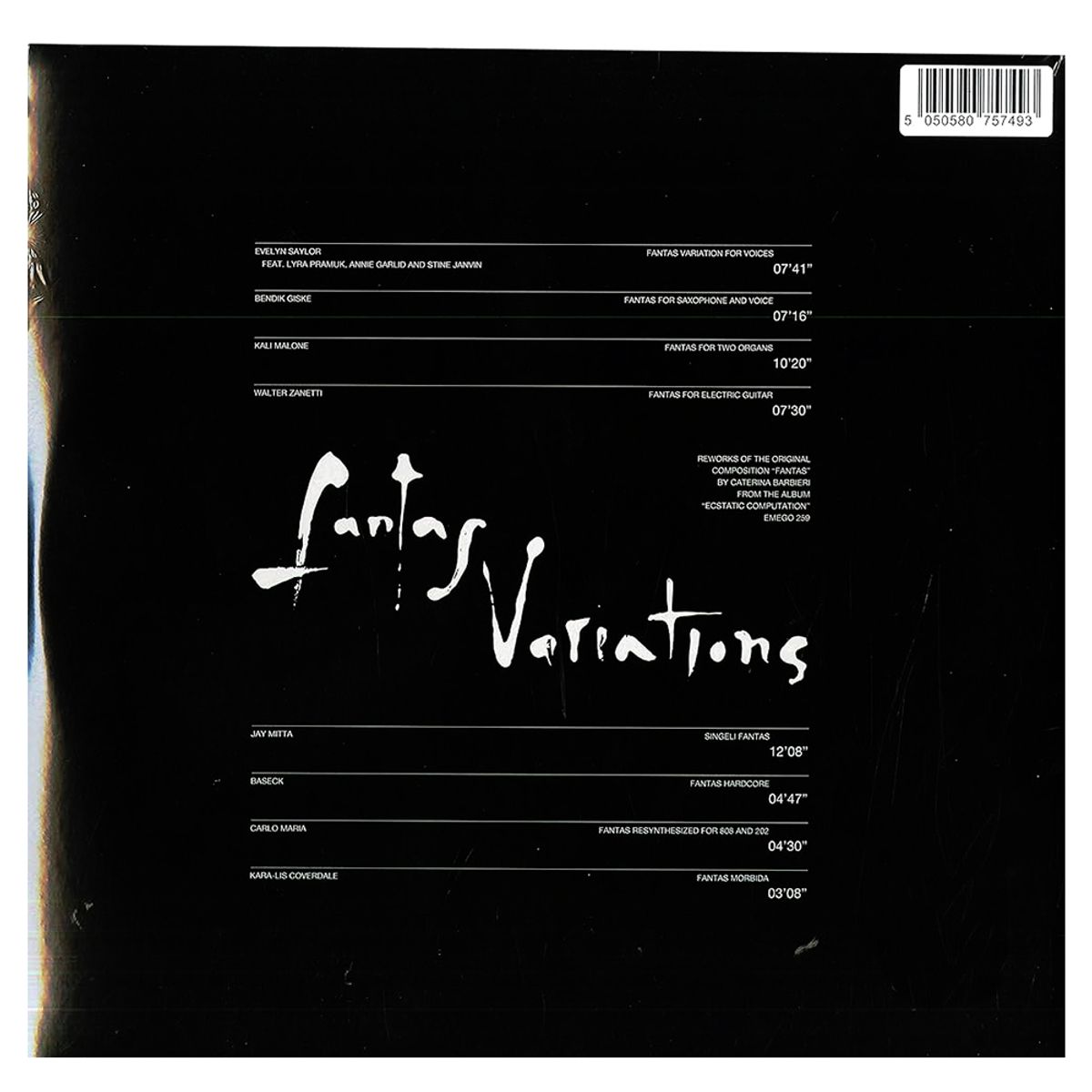 GENERICO - Caterina Barbieri -Fantas Variations- Vinilo Doble