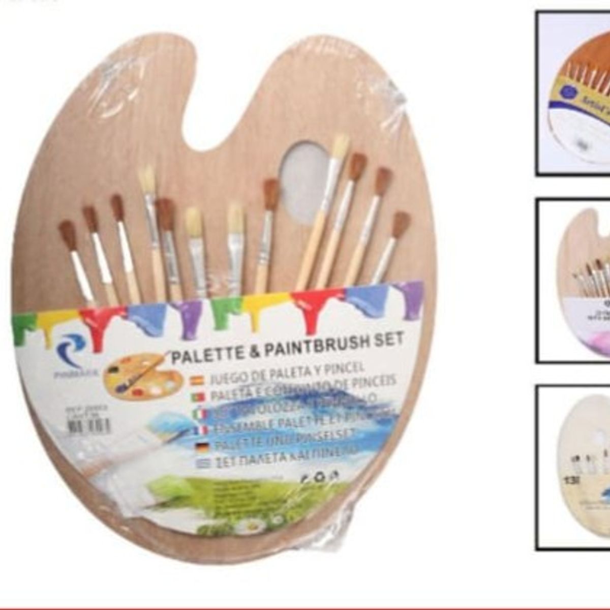 GENERICO - Tablero Para Pintura Con Pinceles