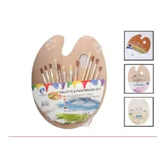 GENERICO - Tablero Para Pintura Con Pinceles