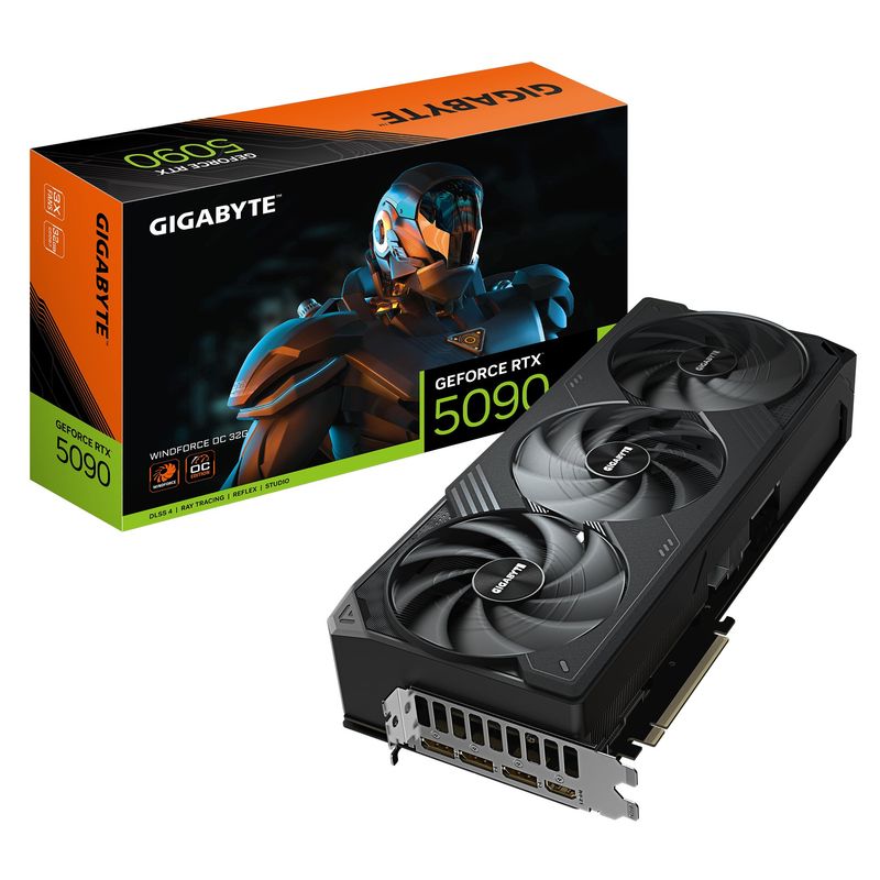 GIGABYTE - Tarjeta de Video GIGABYTE GeForce RTX 5090 WINDFORCE OC 32GB