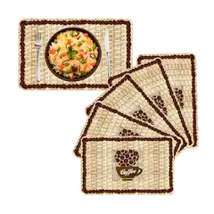 MERCAR RAY - Set 6 Individuales de mesa Coffe Beans