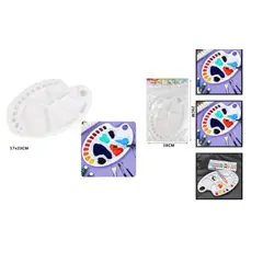 GENERICO - Bandeja De Plastico Para Pintura Con Pinceles 17X23