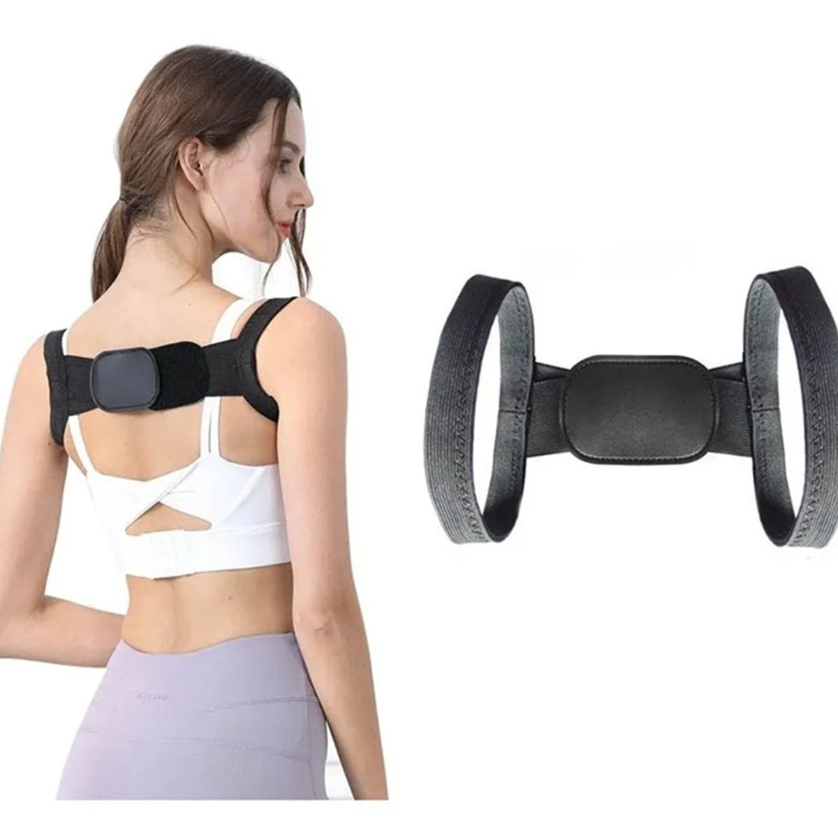 GENERICO - Corrector Postura Hombros Faja Corrector De Espalda Unisex