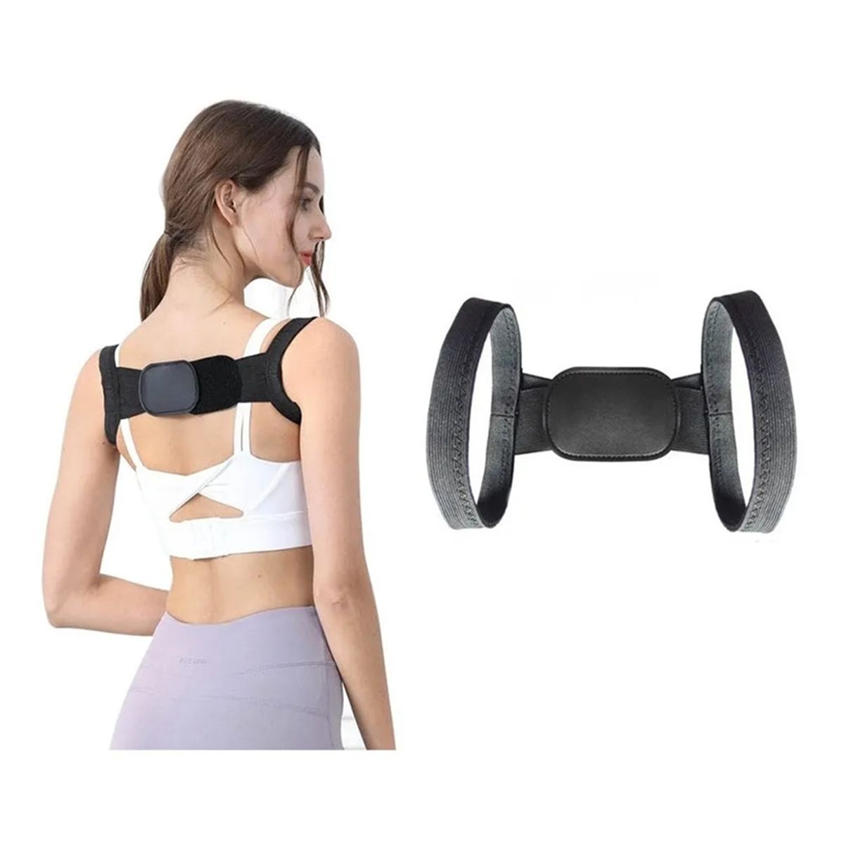 GENERICO - Corrector Postura Hombros Faja Corrector De Espalda Unisex