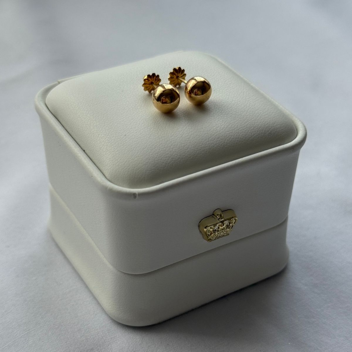 JOYAS GRACE - Aros Bolita número 5 Oro 18 K