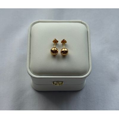 Imagen 2 del producto Aros Bolita número 5 Oro 18 K