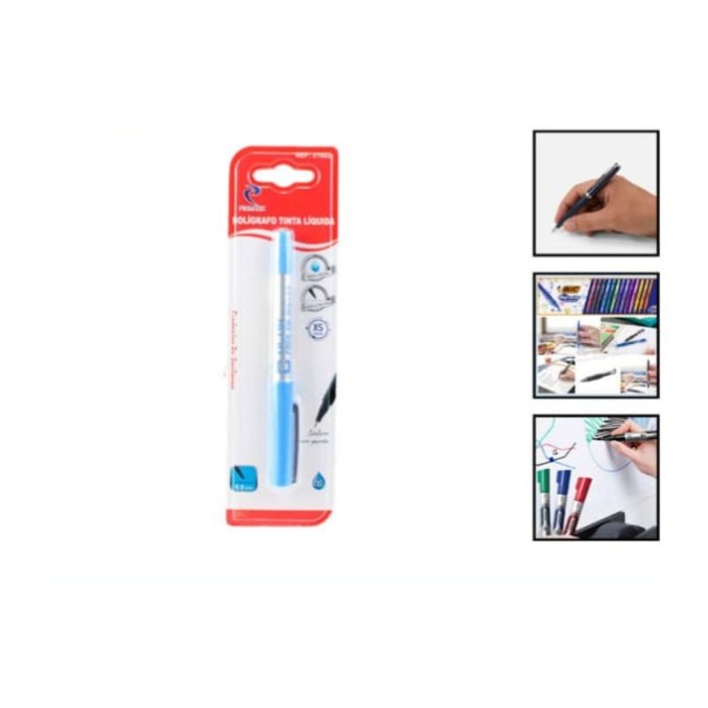 GENERICO - Boligrafo Tinta Liquida Set 3 Unidades