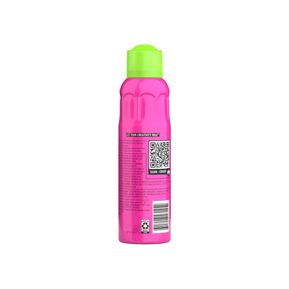 TIGI - Spray de Brillo Bed Head Headrush 200 ml - Acabado Luminoso y Suave