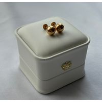 Aros Bolita número 6 Oro 18 K