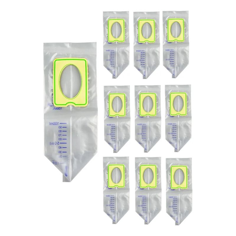 GENERICO - Bolsa Recolector Orina Pediatrico 100ml Pack De 10 Unidades