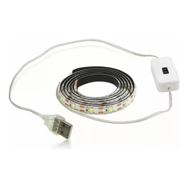 GENERICO - Tira Luz Led Blanca Con Sensor Para Cocina Baño Armario 2mts
