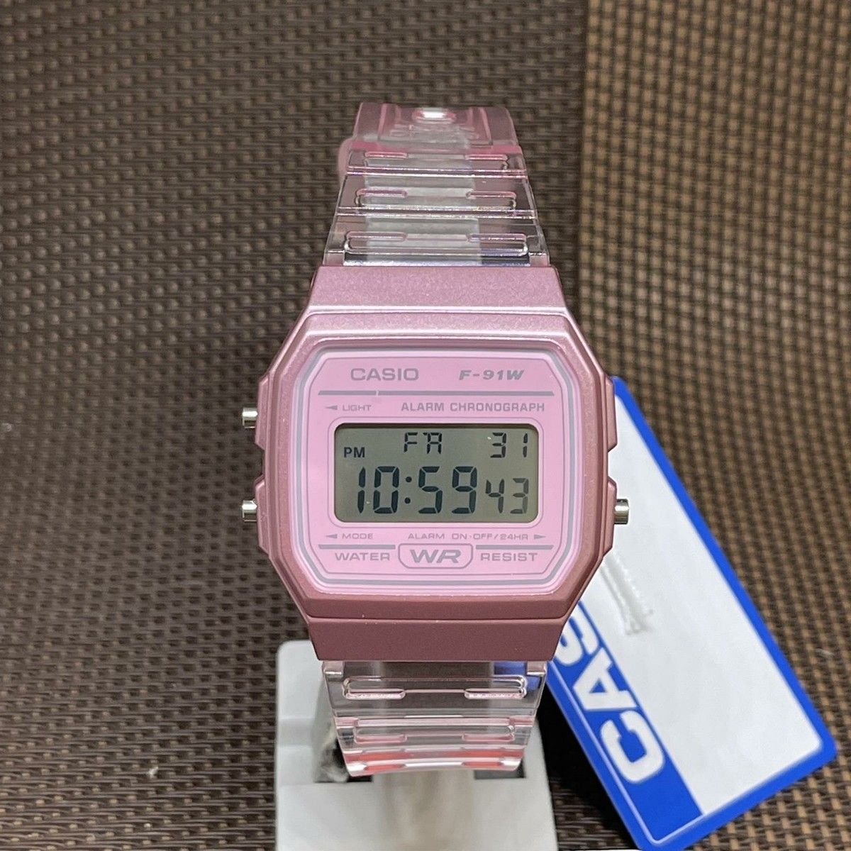 CASIO - RELOJ CASIO F91WS-4D MUJER DEPORTIVO