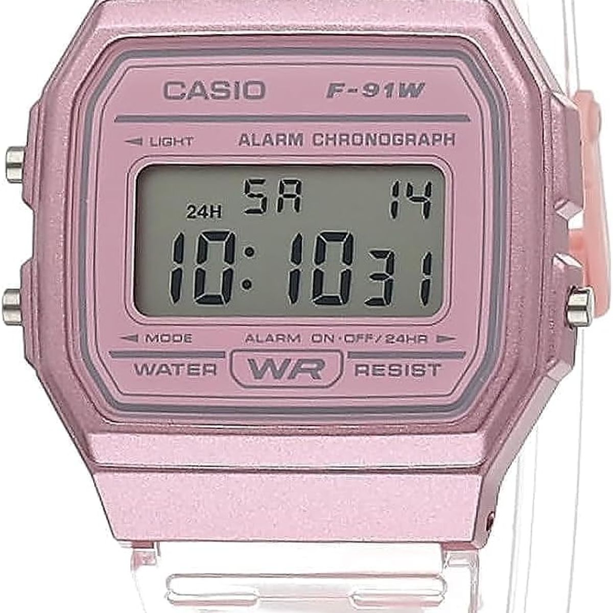 CASIO - RELOJ CASIO F91WS-4D MUJER DEPORTIVO