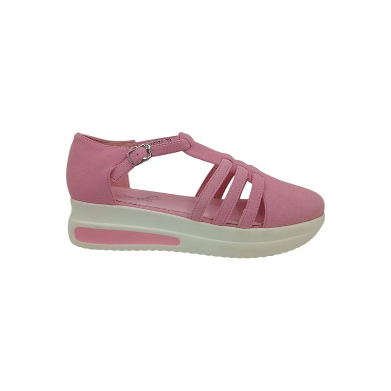 HERIEL - Zapato Panchita Rosa Plataforma