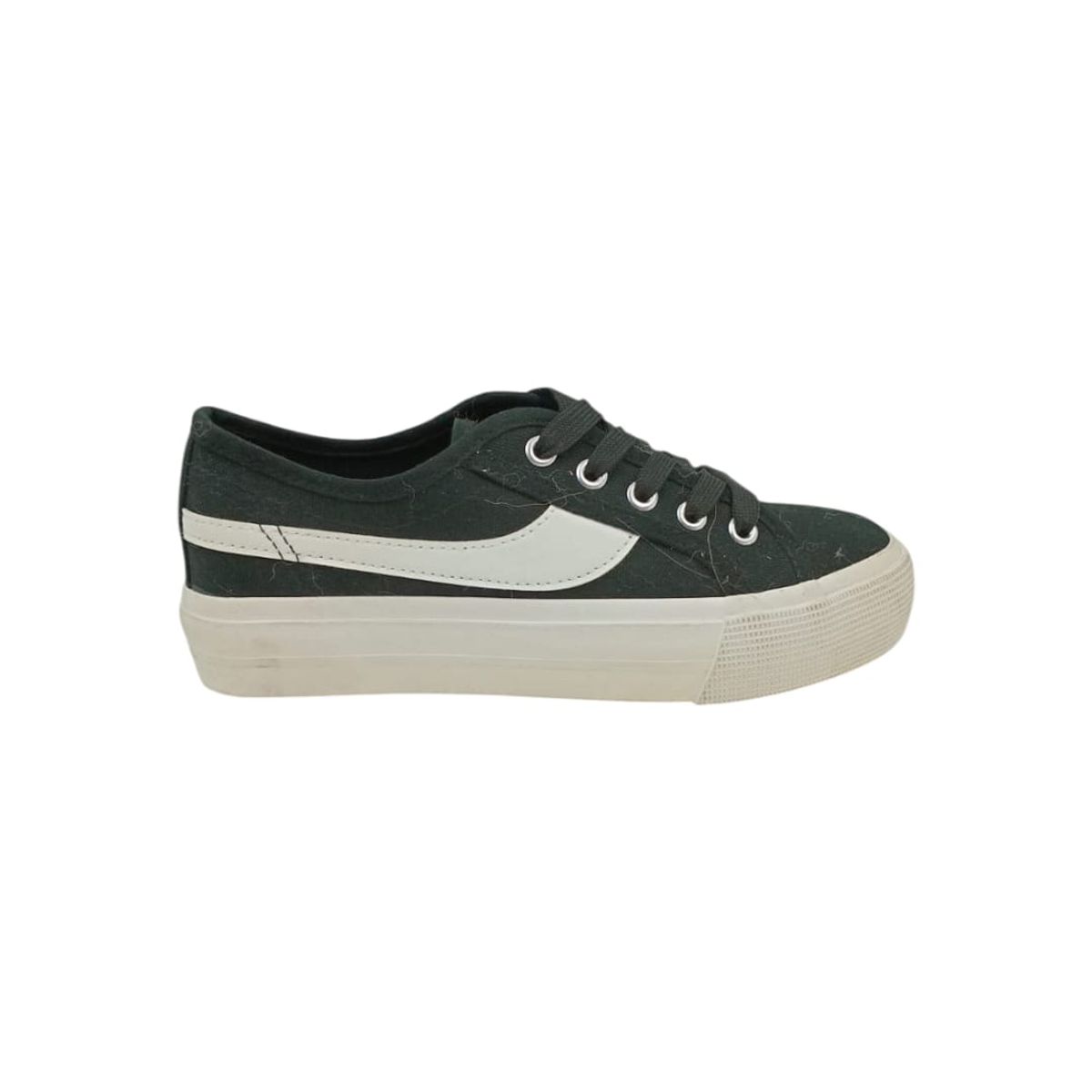 HERIEL - Zapatilla Negra Textil Mujer