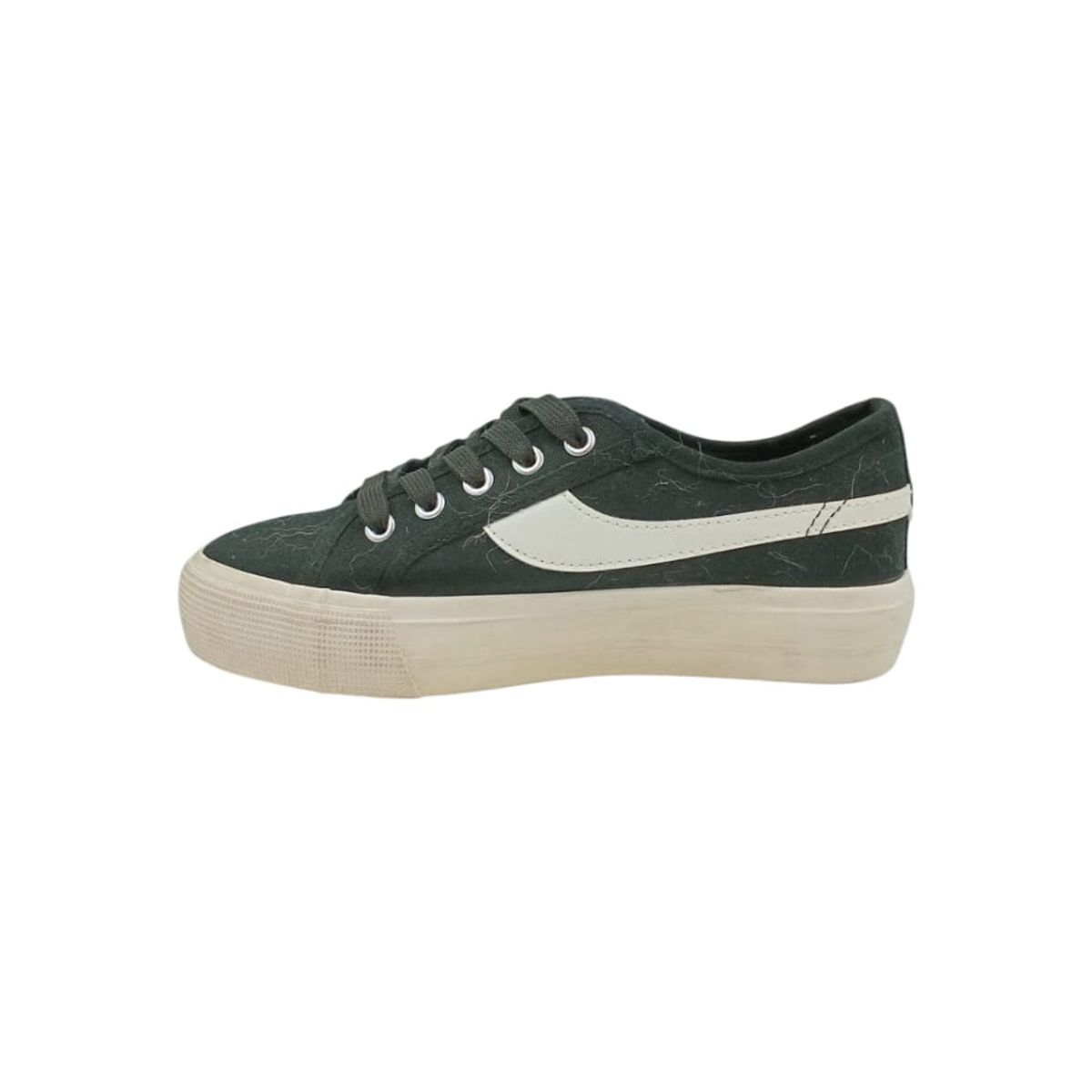 HERIEL - Zapatilla Negra Textil Mujer