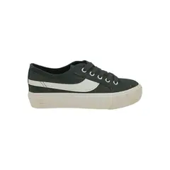 HERIEL - Zapatilla Negra Textil Mujer
