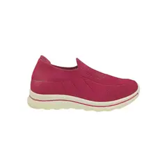HERIEL - Zapatilla Burdeos Lona Plataforma