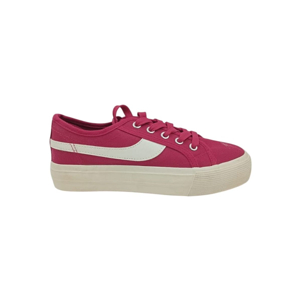 HERIEL - Zapatilla Roja Plataforma Mujer