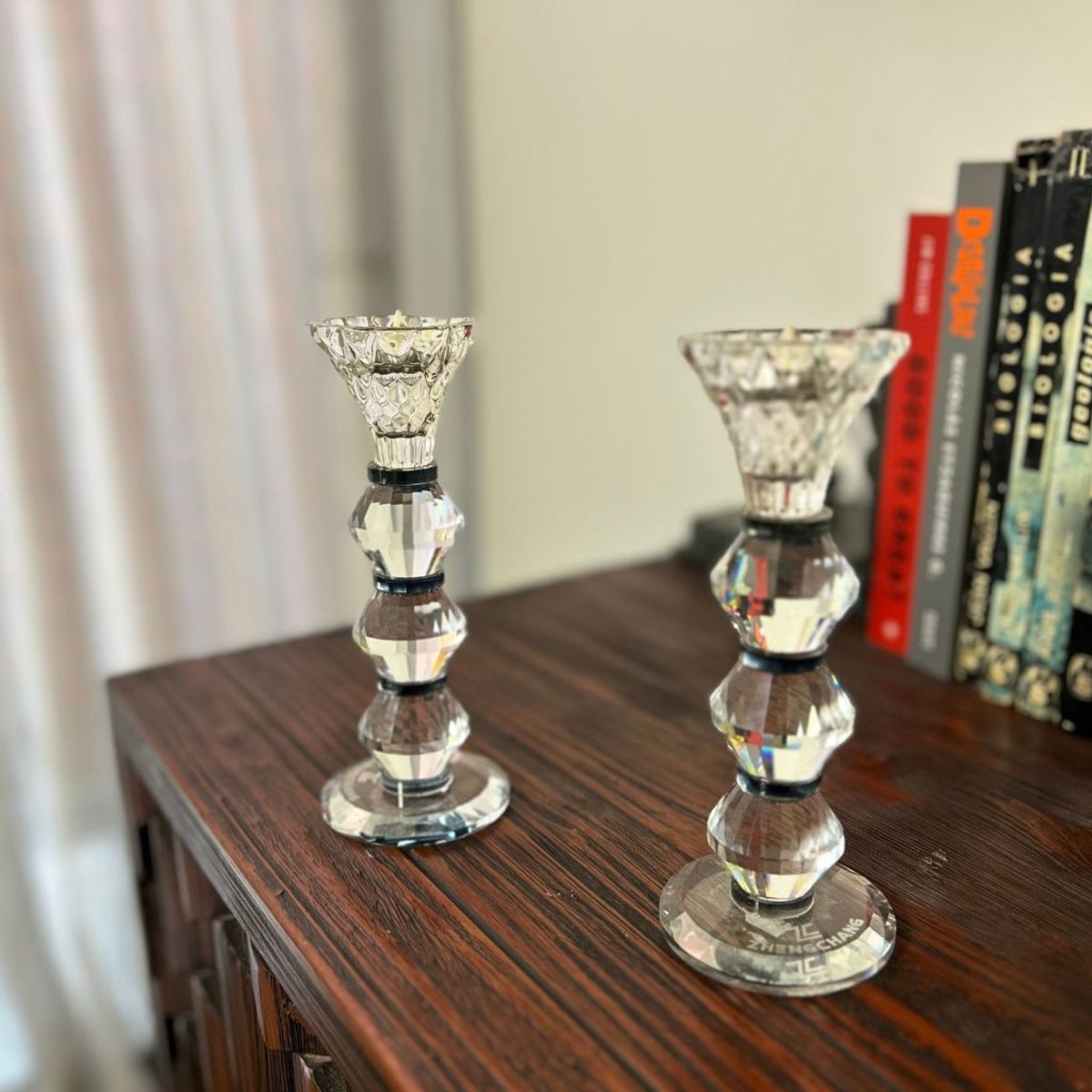 BOHEMIK - Porta Vela Vidrio tallado Berenice