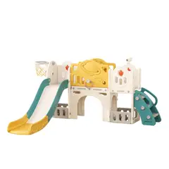 AUCKLAND OUTDOOR - Juego Resbalin Tobogan Aro Basket Telescopio Columpio Rocket