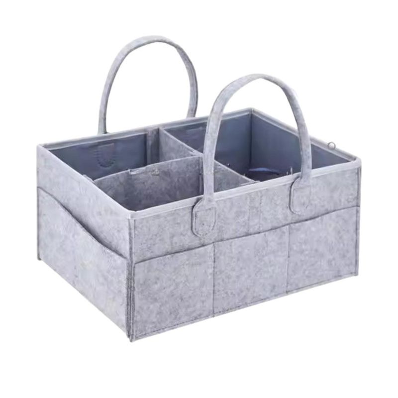KIVARA - Organizador De Pañales Deluxe Para Mudador Gris