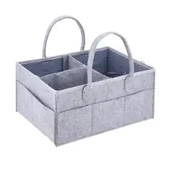 KIVARA - Organizador De Pañales Deluxe Para Mudador Gris