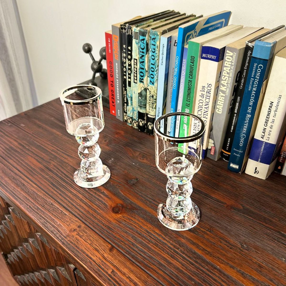 BOHEMIK - Porta Vela Vidrio tallado Berit