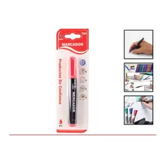 GENERICO - Lapiz Marcador Set 3 Unidades Rojo