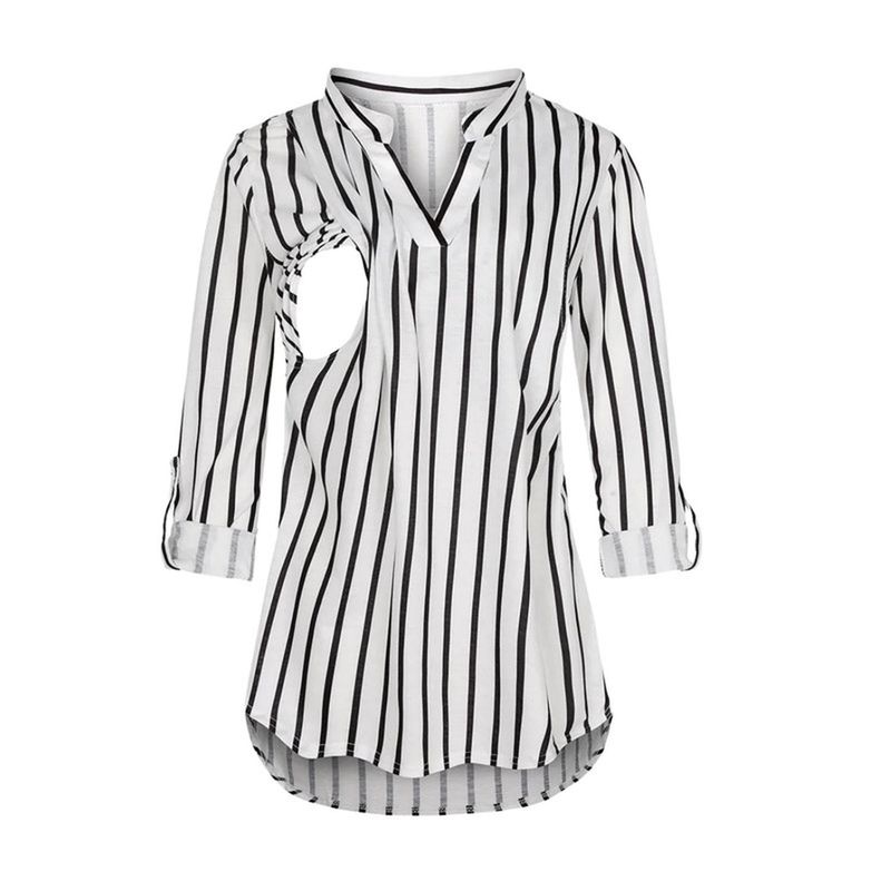 KIVARA - Polera Lactancia Maternidad Camisa Manga Larga