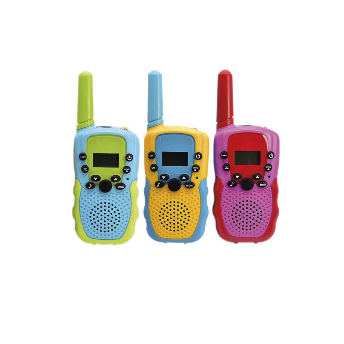 DBLUE - Pack 3 Radios Walkie Talkie Para Niños De Colores - Ps