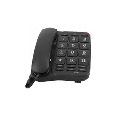 TECNOLAB - Teléfono Fijo Con Números Grandes Negro - Ps