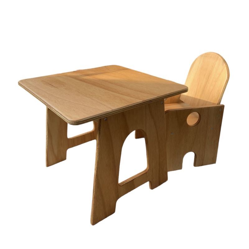 GENERICO - Mesa con silla Infantil estilo Montessori