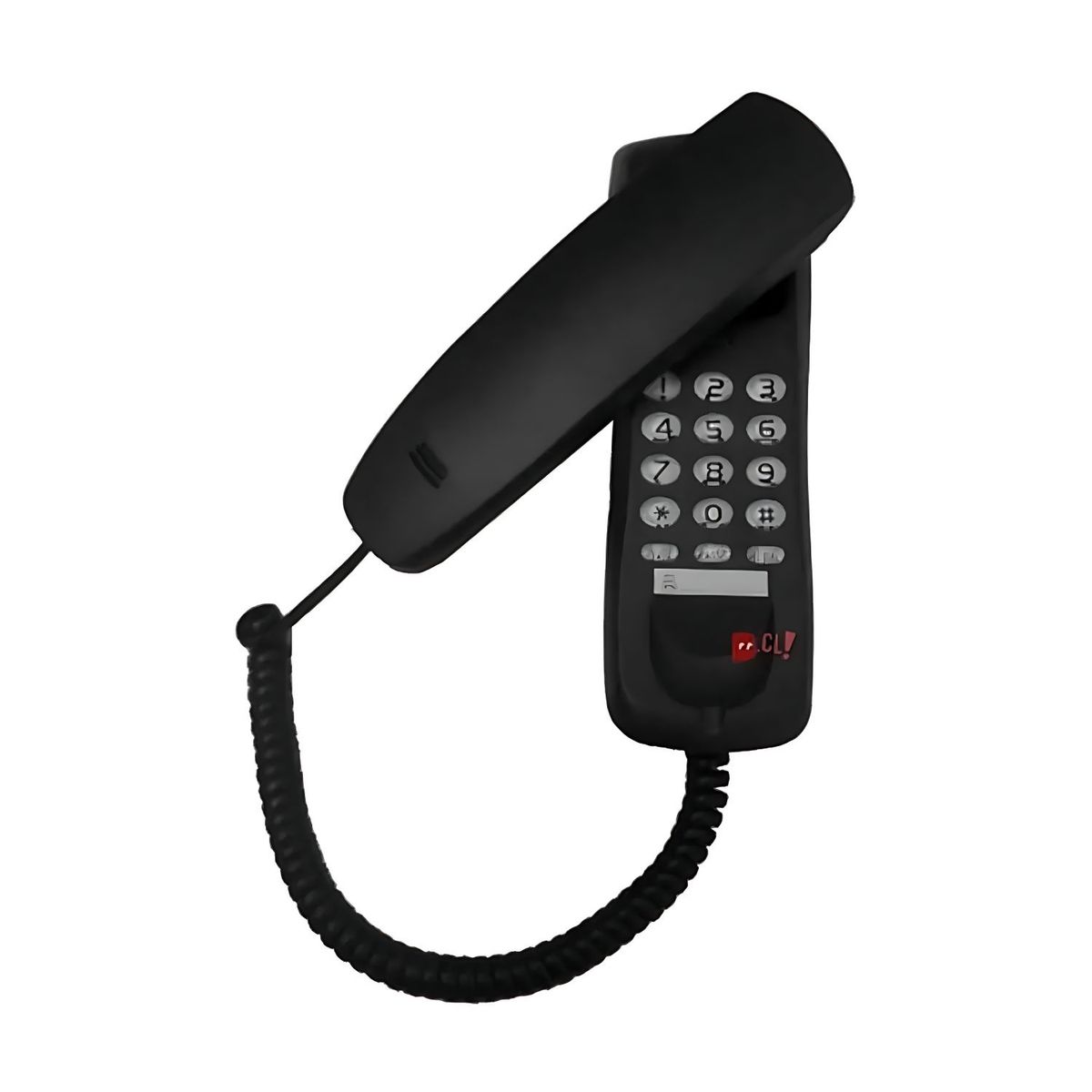 DBLUE - Teléfono Fijo Para Sobremesa O Pared Negro - Ps