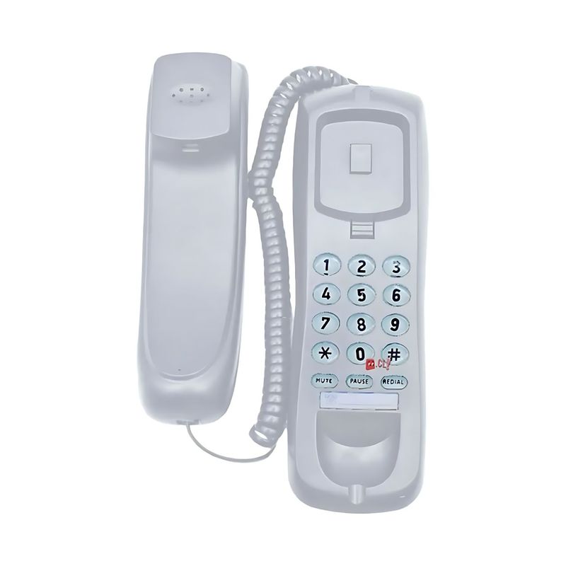 DBLUE - Teléfono Fijo Para Sobremesa O Pared Blanco - Ps