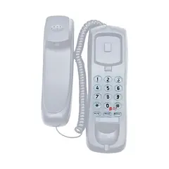 DBLUE - Teléfono Fijo Para Sobremesa O Pared Blanco - Ps