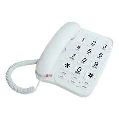 DBLUE - Teléfono Fijo Notificación Llamada Luminoso Blanco - Ps