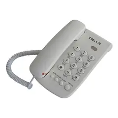 DBLUE - Teléfono Fijo Sobremesa O Pared Números Grandes Blanco - Ps