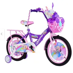 GENERICO - Bicicleta Infantil con Ruedas de Seguridad Aro 16 Morada