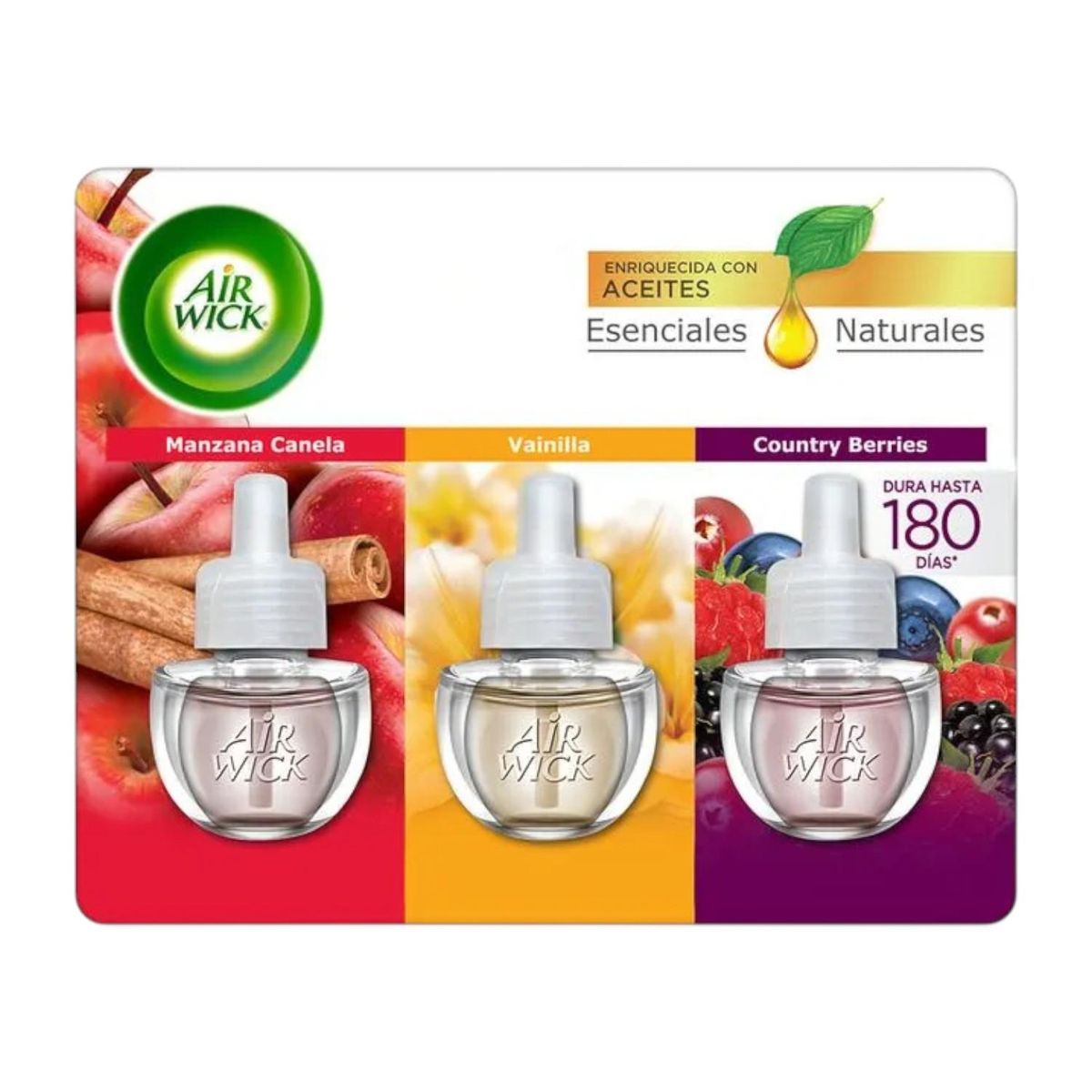 AIRWICK - Desodorante Ambiental Eléctrico Repuesto Surtido 3x21ml