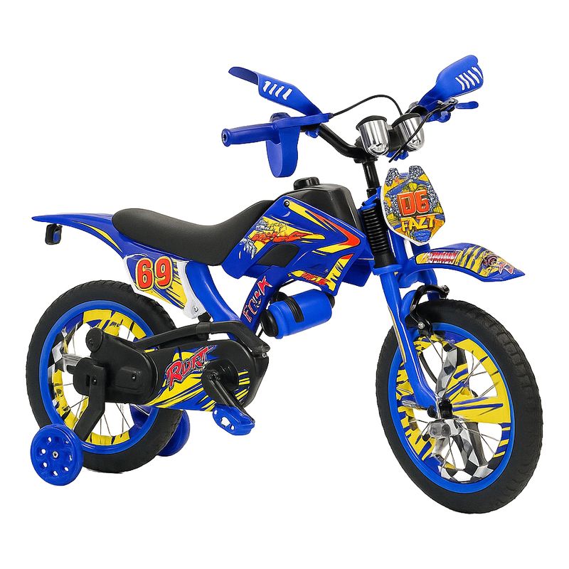 GENERICO - Bicicleta Aro 16 Con Sonido De Moto Infantil Niños Bike