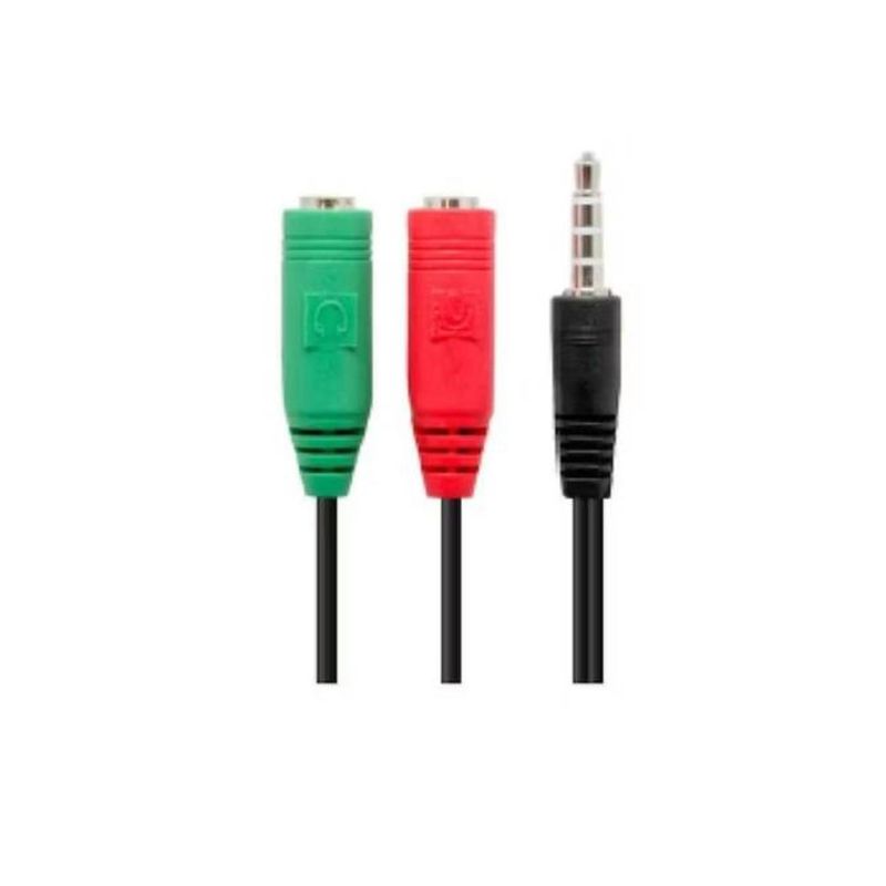 PHILCO - Adaptador De Audio 2 Jack Hembra A Jack 3.5 Macho Philco