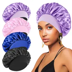 TIOZONEY - 4psc Gorros de Satén para Dormir